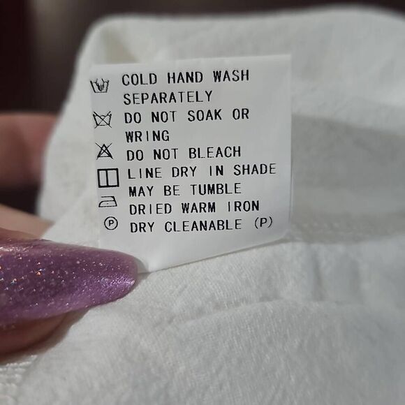 White elastic drawstring pants, slacks. Size XXL. - Picture 7 of 7